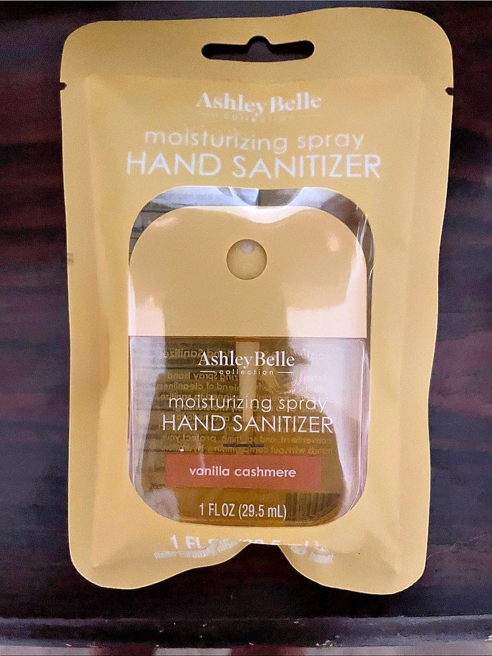 Ashley Belle Vanilla Cashmere Moisturizing Spray Hand Sanitizer 1 fl oz NWT